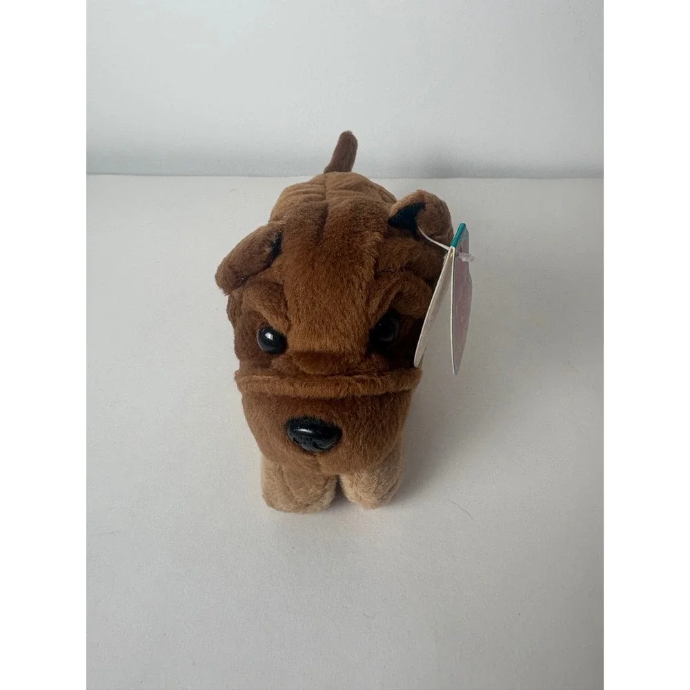 Vintage 1997 Avon Rumply the Sharpei Brown Dog Beanbag‎ Plush with Tags 7